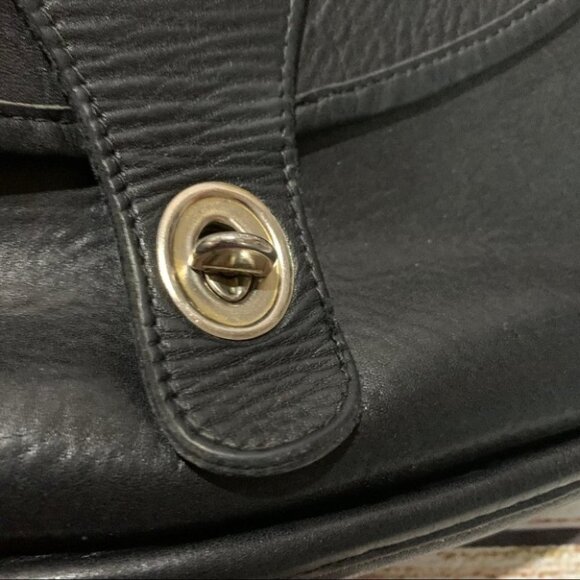 Vintage Black Leather Purse Crossbody - Picture 5 of 13